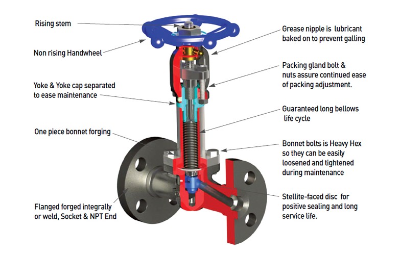 Forged-Steel-Bellows-Seal-Globe-Valve-2
